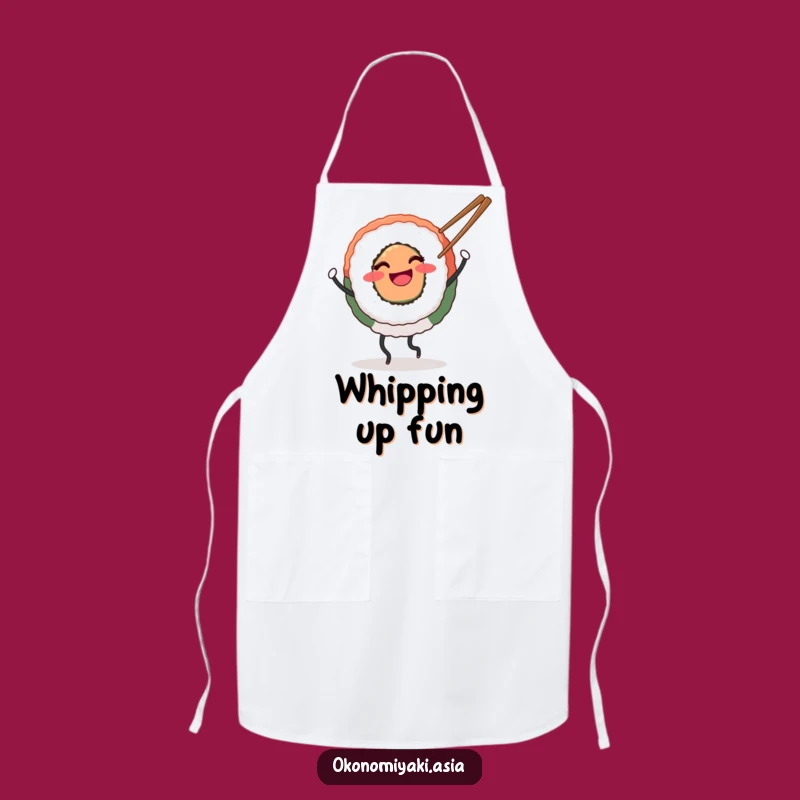 Funny Dancing Sushi Apron: Kitchen Fun for Foodies, Chef Gift