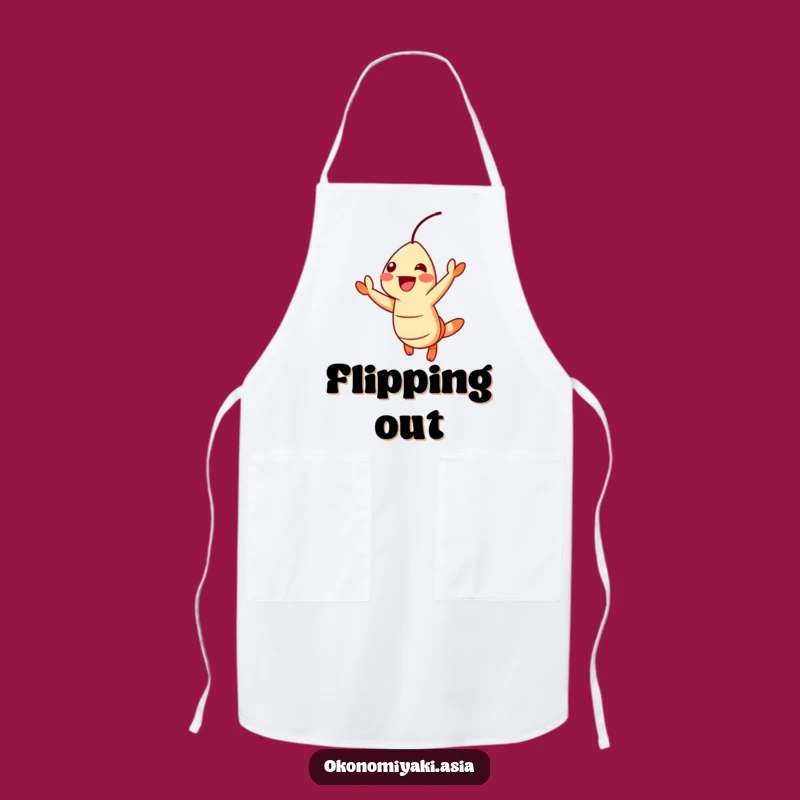 Funny Jumping Shrimp Apron: Kitchen Fun for Seafood Lovers, Chef Gift