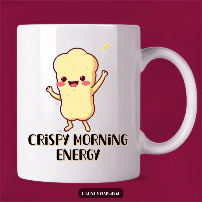 Wiggly Tempura Funny Mug: Dancing Food, A Playful Gift