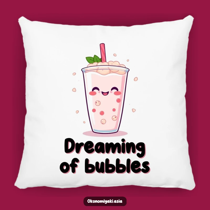 Cozy Funny Boba Dance Pillow: Soft Comfort with Dancing Pearls for Lounging