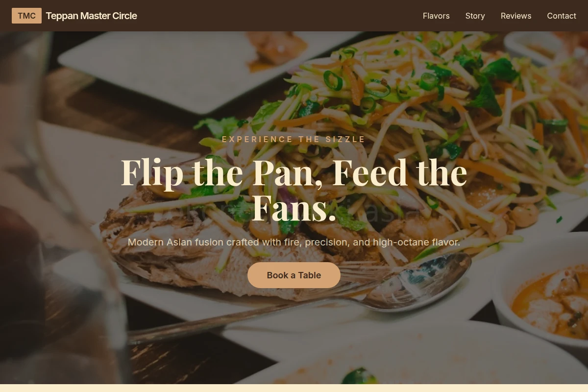 Skillet Asian Fusion Food