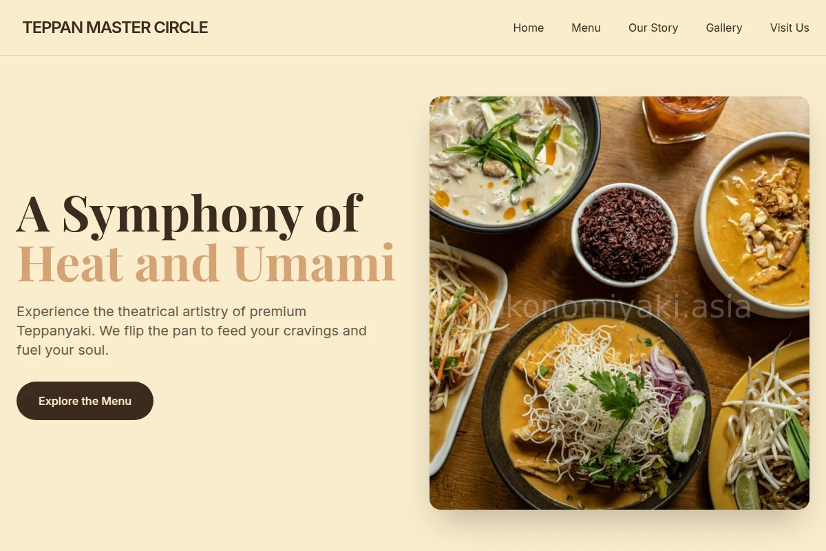 Menu Asian Fusion Food