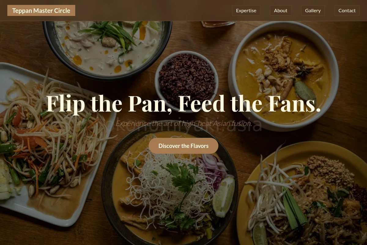 Savory Asian Fusion Food