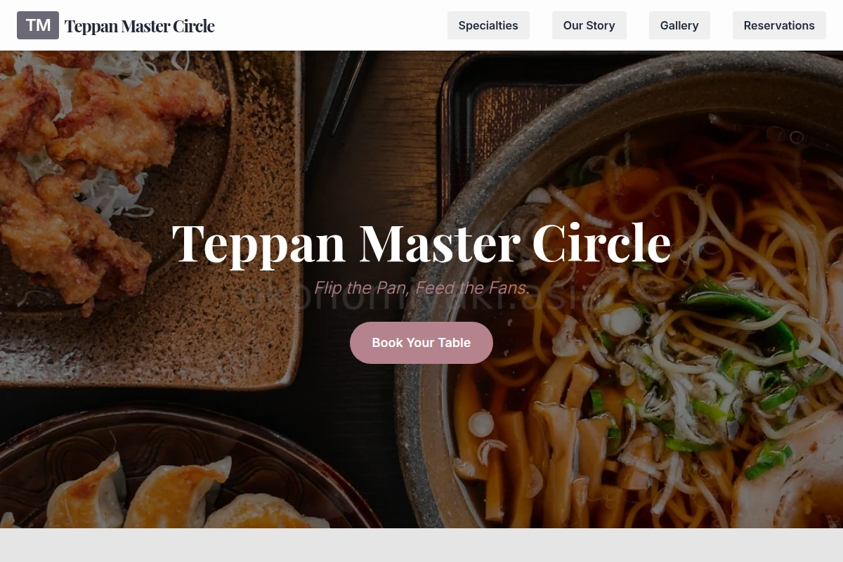 Teppan Japanese Food