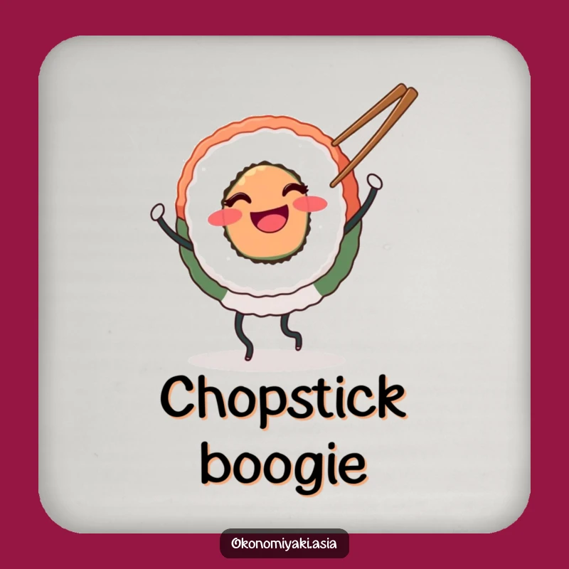 Funny Dancing Sushi Coasters: Protect Surfaces with Foodie Fun