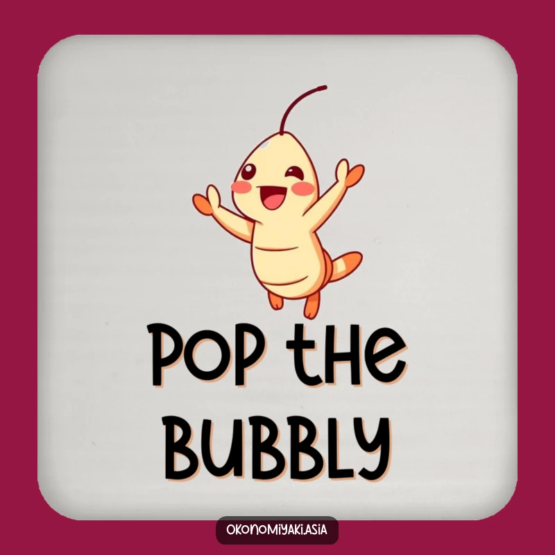 Funny Jumping Shrimp Coasters: Protect Surfaces with Foodie Fun