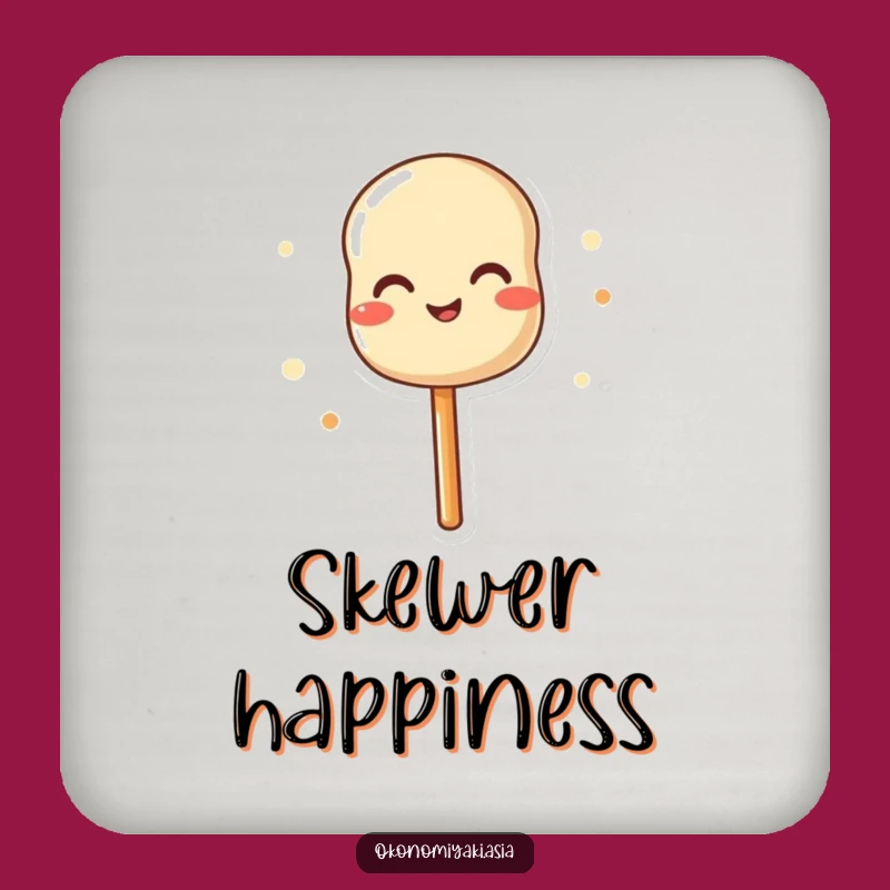 Funny Dango Skewer Coaster - Joyful Cartoon Treat Drink Protector Gift