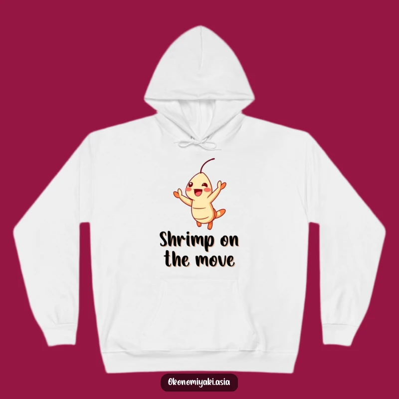 Funny Jumping Shrimp Hoodie: Cozy Seafood Gear, Fun Gift