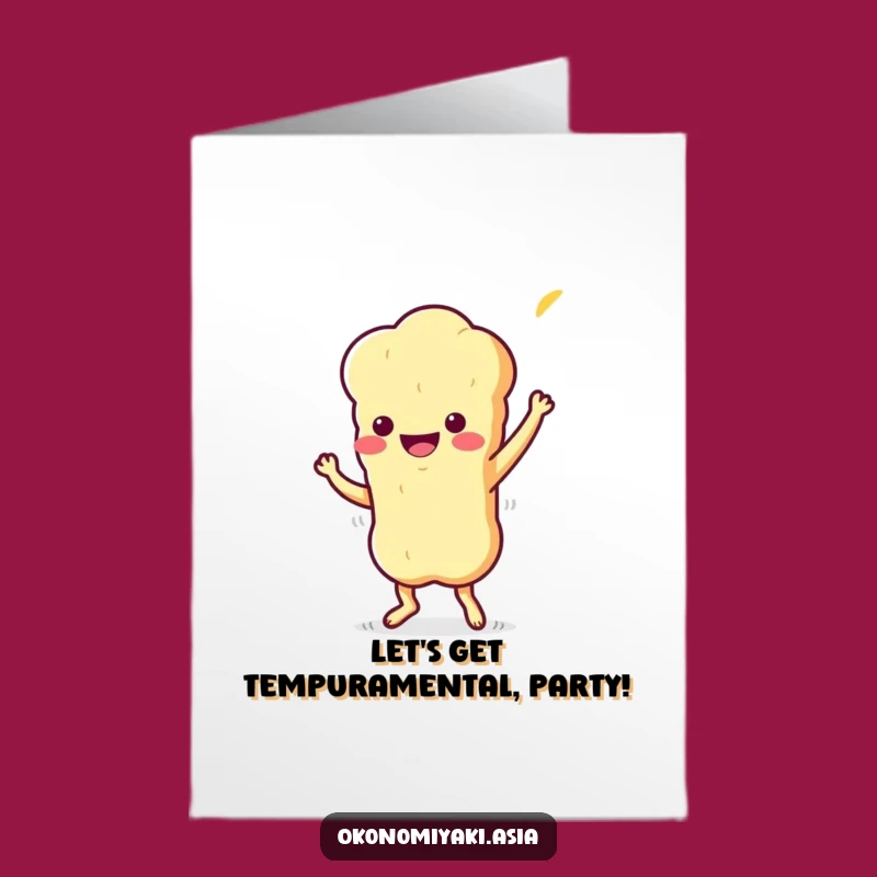 Funny Tempura Jig Birthday Card Free Printable for a Lively Celebration Downloadable