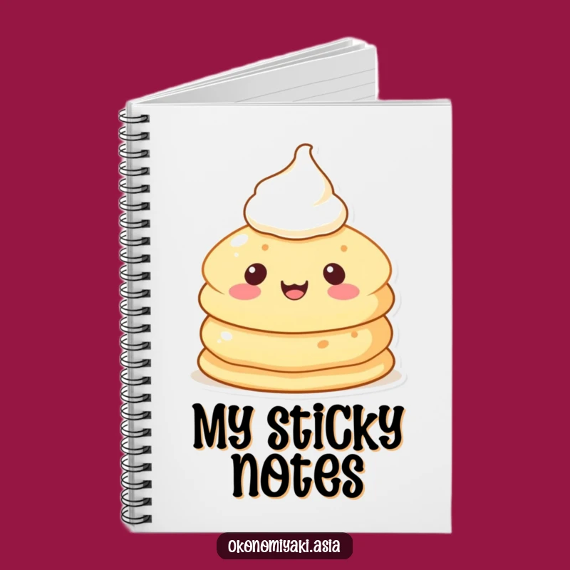 Funny Pancake Pal Notebook: Jot Down Ideas with a Cheerful Breakfast Friend