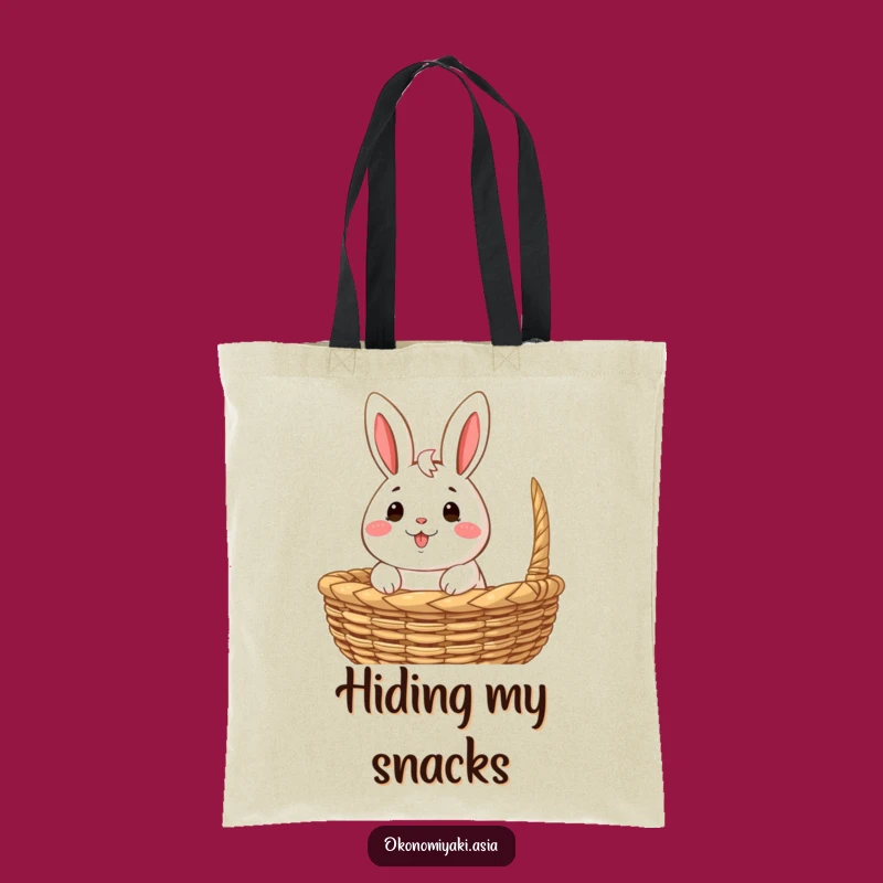 Bao Bun Love Funny Tote Bag: Basket Peek Design