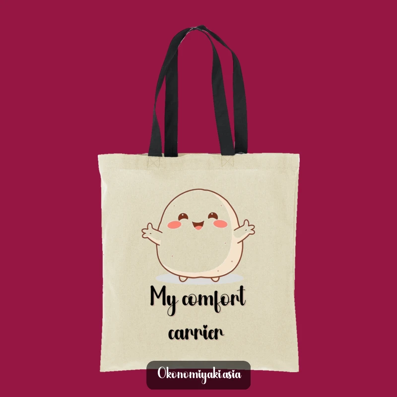 Funny Welcoming Onigiri Tote Bag: Carry Warmth, Cute Gift